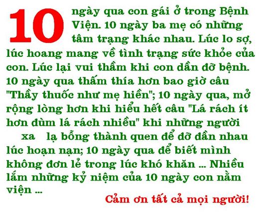 LẦN ĐẦU TIÊN CON ỐM ...